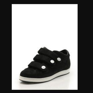 JIMMY CHOO NY Suede Trainer Black SIZE 39